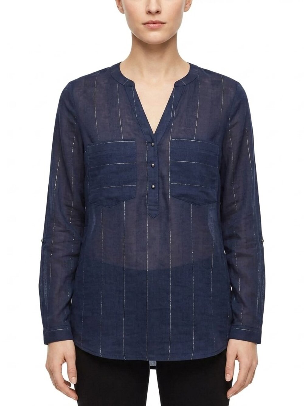 EDC Esprit de Corp Cotton Blend Relaxed Fit Pull On Blouse- Sz. Sm